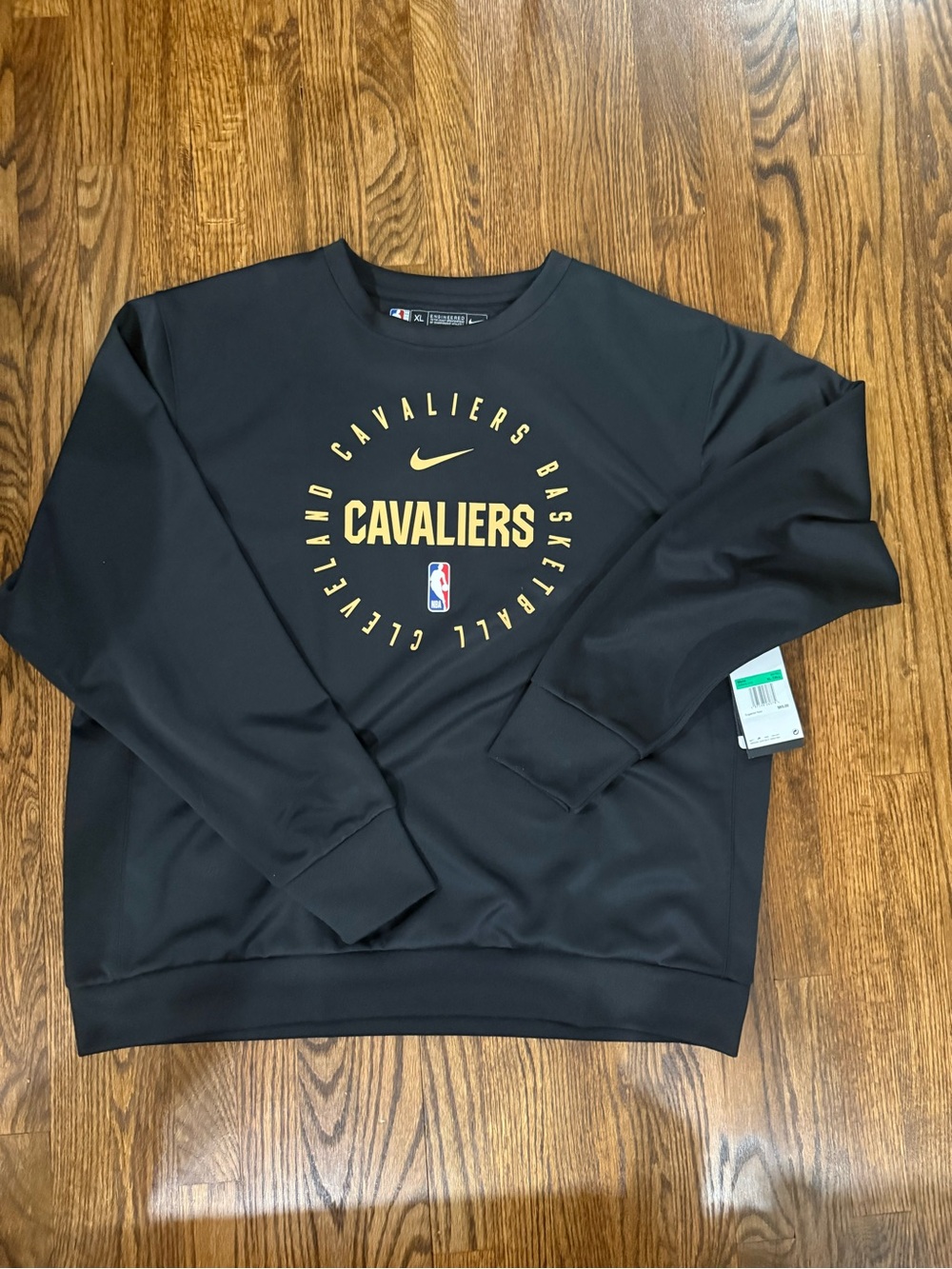 Nike Black & Gold Cavaliers Crewneck Sweatshirt